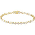 2.6mm - 4.90ct Oval Lab Diamond Tennis Bracelet
