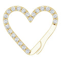 Diamond Accented Heart Charm Enhancer