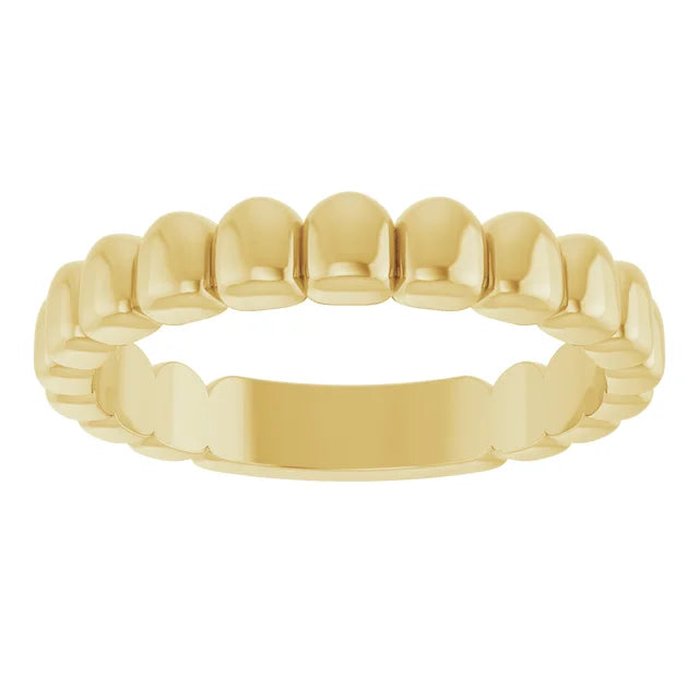 Scalloped stacking Ring