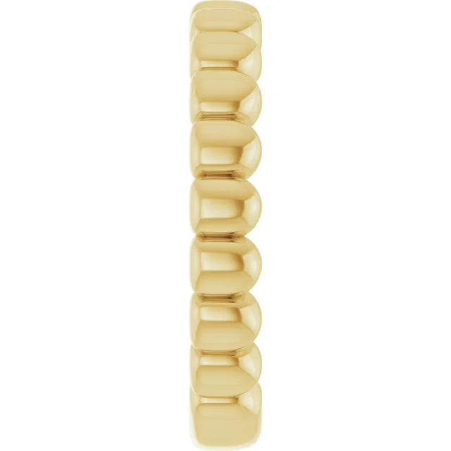Scalloped stacking Ring