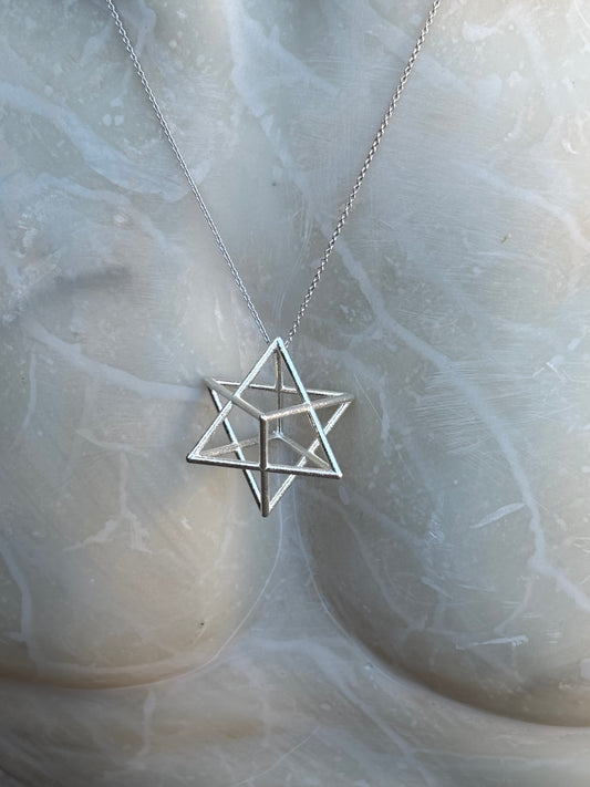 3D Merkaba Star of David Pendant (25mm)