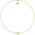 North Star Dangle Gold Anklet