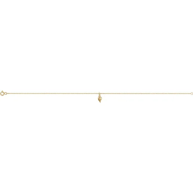 Sea Shell Dangle Gold Anklet