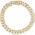 Natural Diamond Curb Cuban Link Bracelet