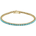 Turquoise Line tennis Bracelet