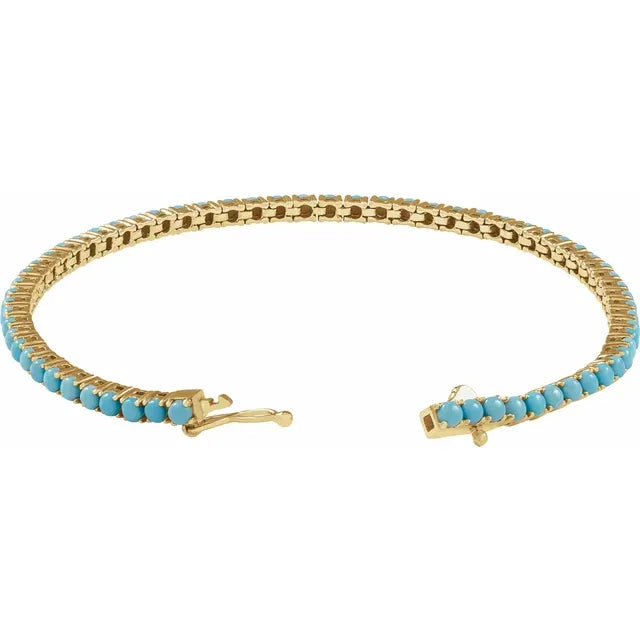 Turquoise Line tennis Bracelet
