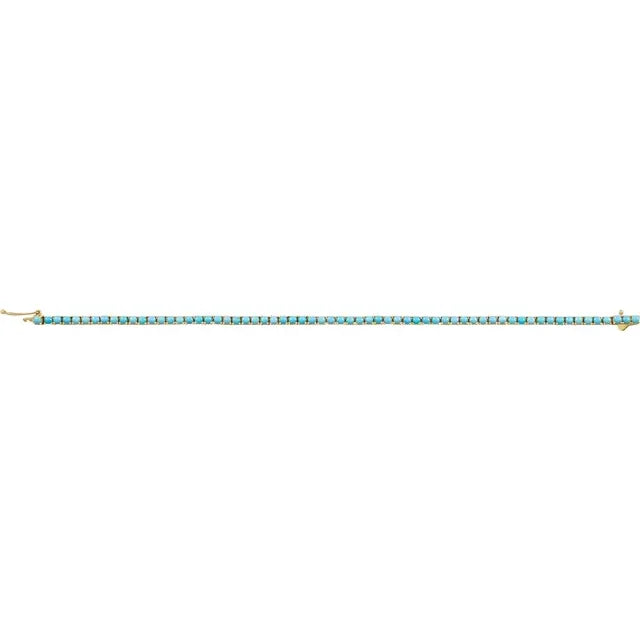 Turquoise Line tennis Bracelet
