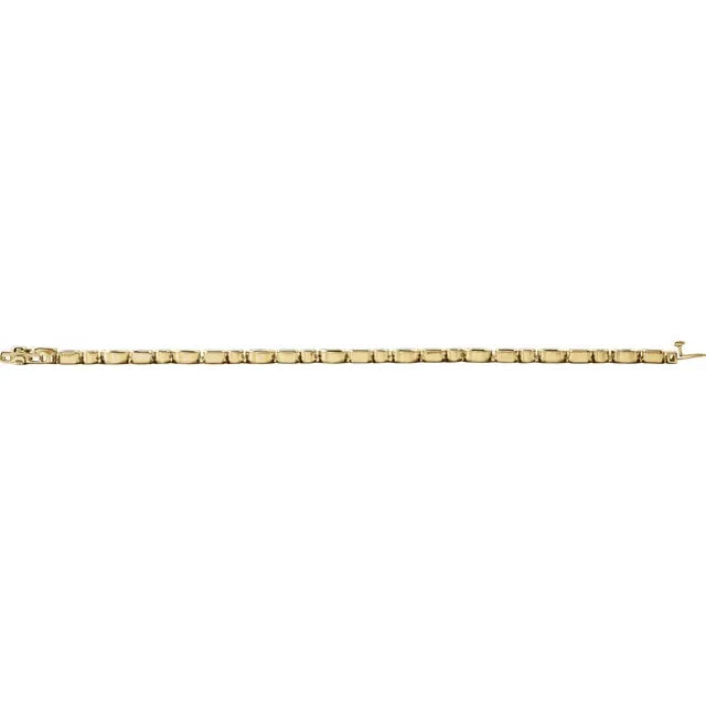 Multi Shaped Diamond Bezel Set Tennis Bracelet 7+ct