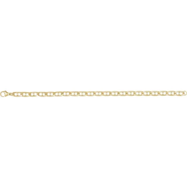 5.15mm Gold Anchor Link Bracelet