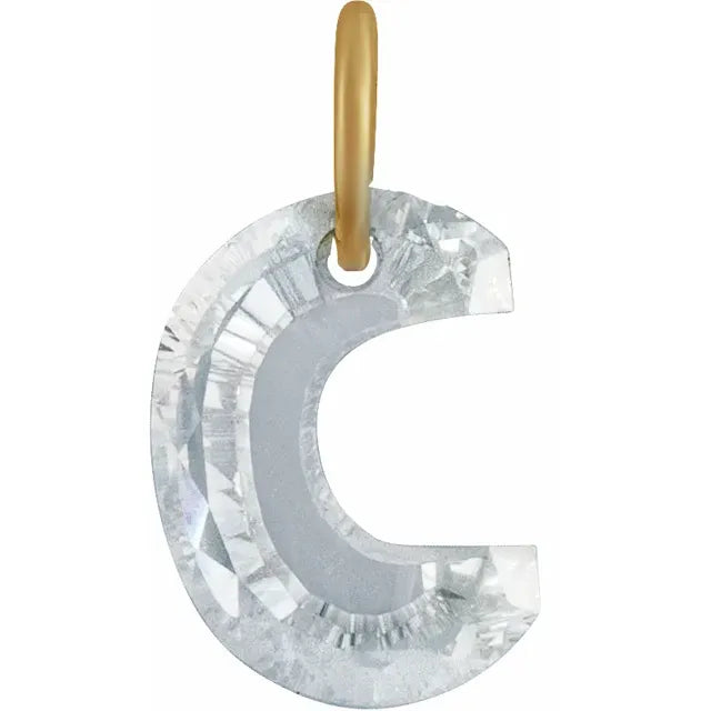 1ct Lab Diamond Initial Charm