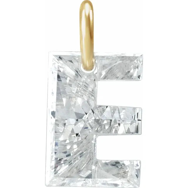 1ct Lab Diamond Initial Charm