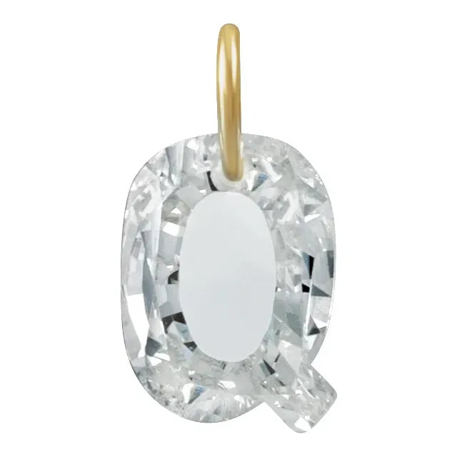 1ct Lab Diamond Initial Charm