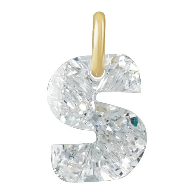 1ct Lab Diamond Initial Charm