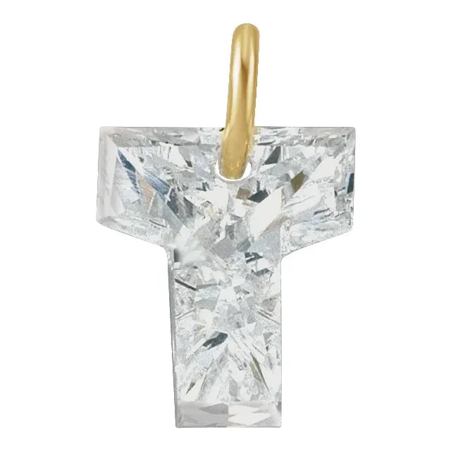 1ct Lab Diamond Initial Charm