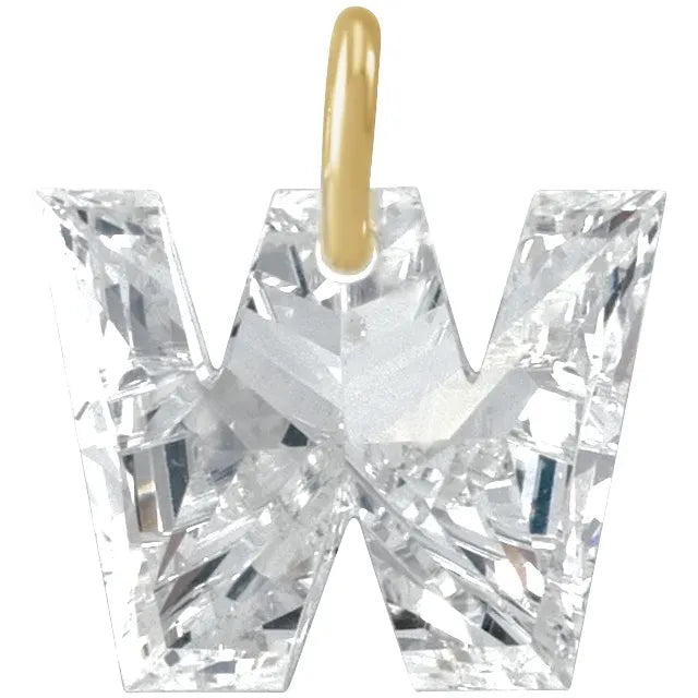 1ct Lab Diamond Initial Charm