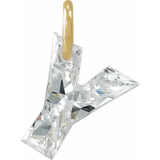 1ct Lab Diamond Initial Charm