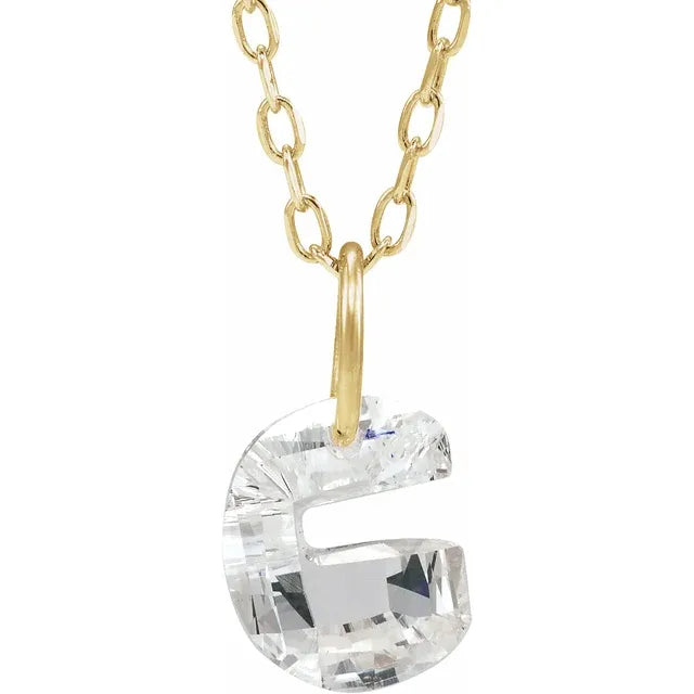 Lab Grown Diamond Initial Necklace