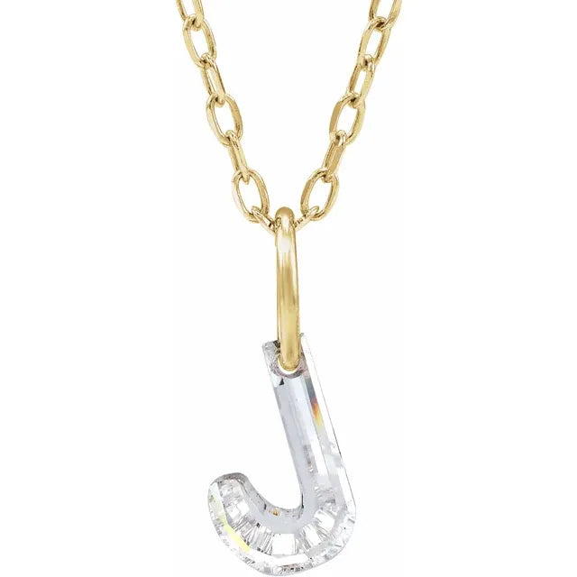 Lab Grown Diamond Initial Necklace