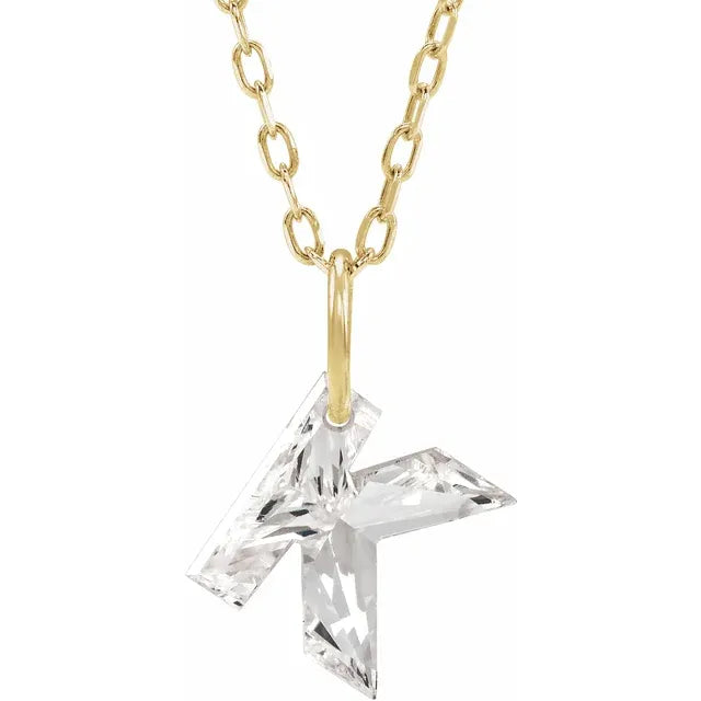 Lab Grown Diamond Initial Necklace
