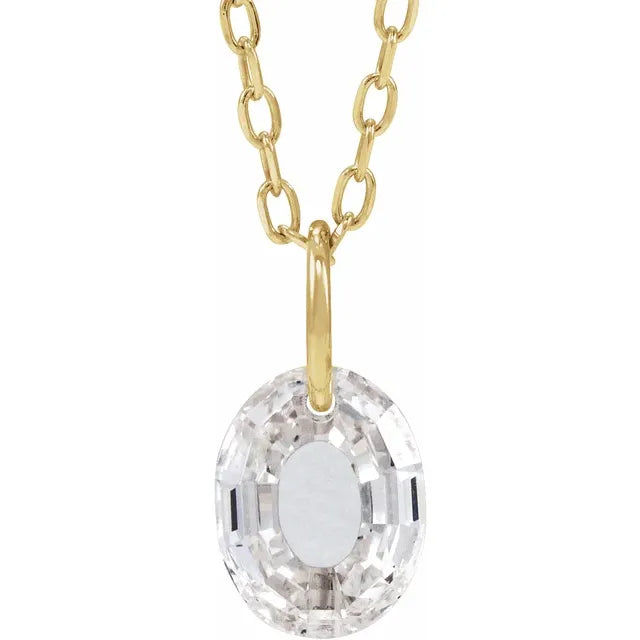 Lab Grown Diamond Initial Necklace