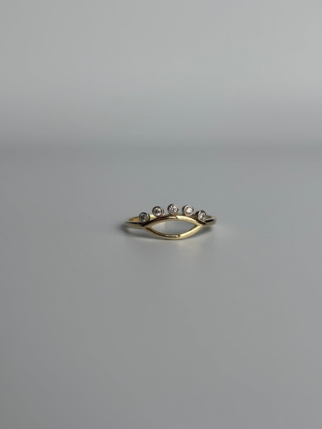 Gold Eye w/ Lashes Ring
