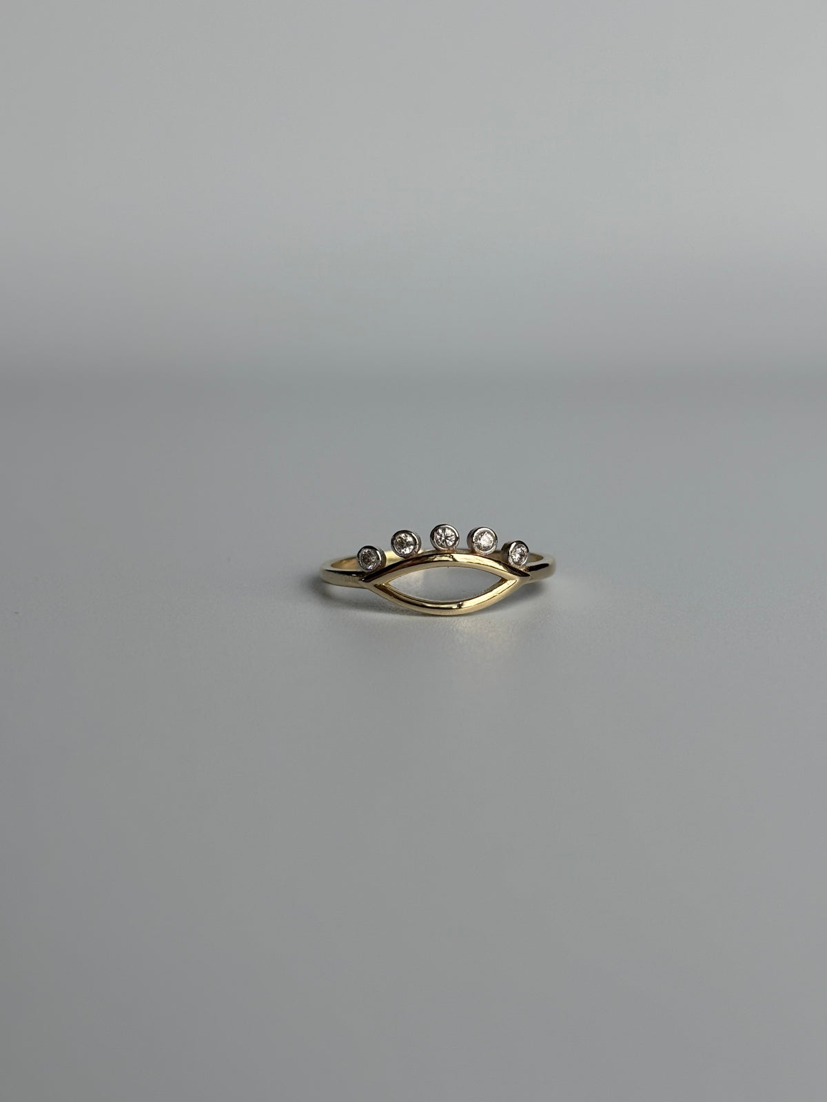 Gold Eye w/ Lashes Ring