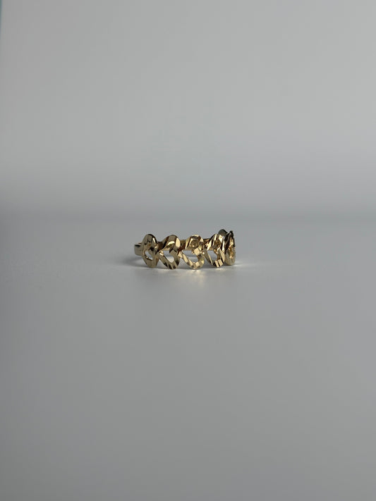 Diamond Cut Heart Band