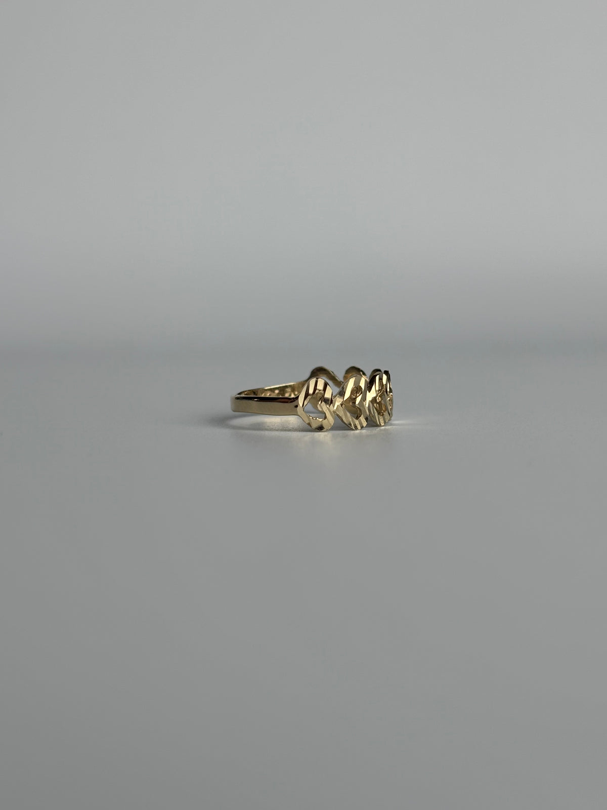 Diamond Cut Heart Band