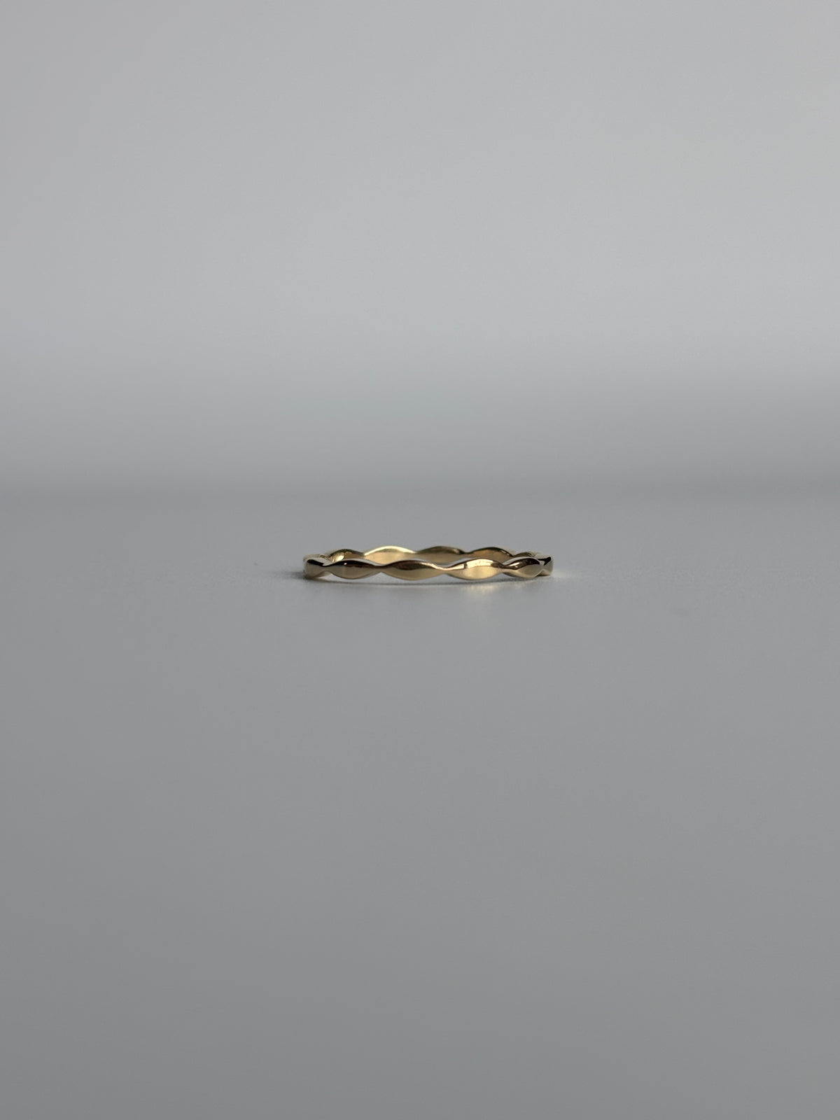 Gold Wave Stacking Ring