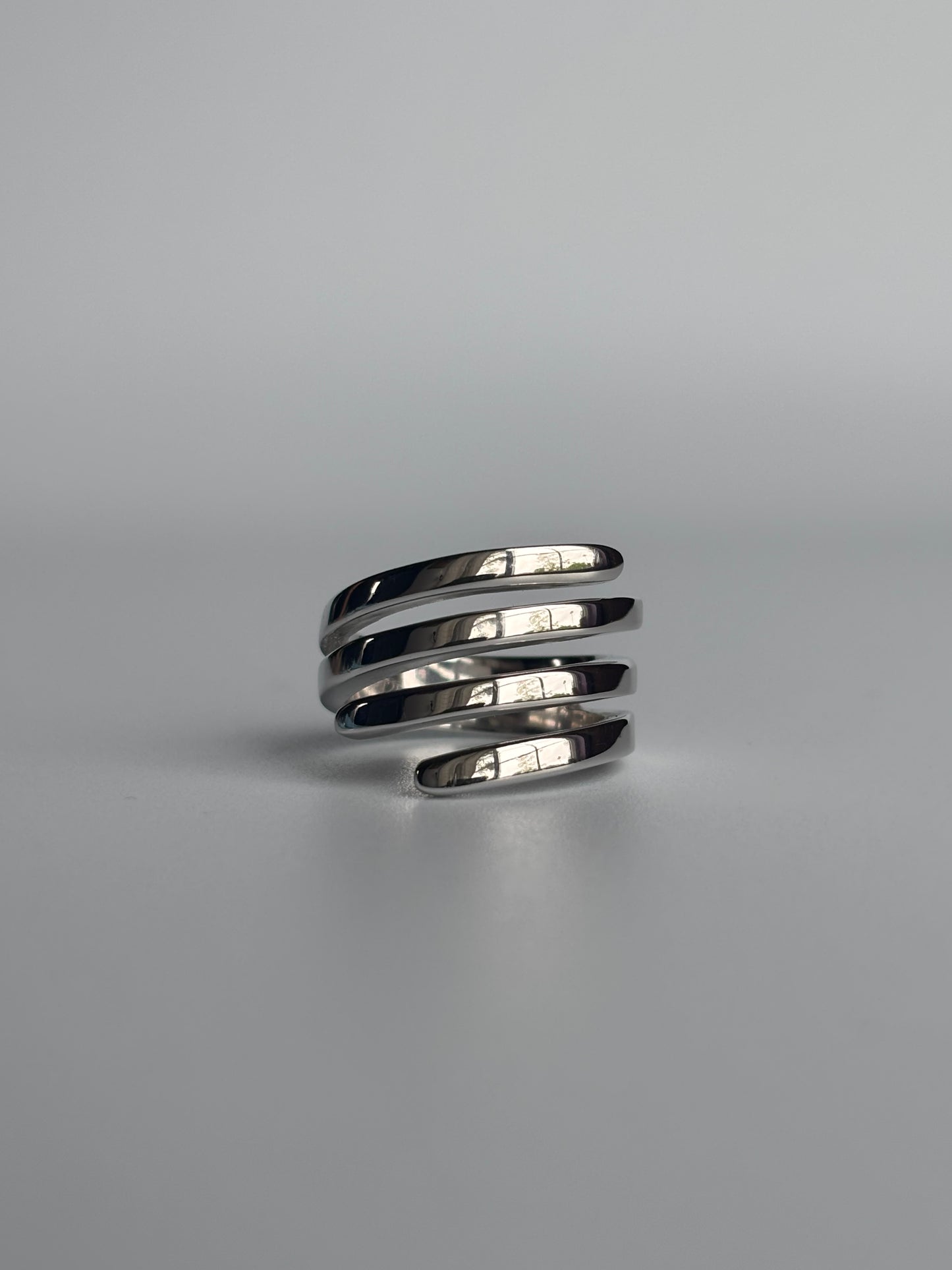 Silver Spiral Ring