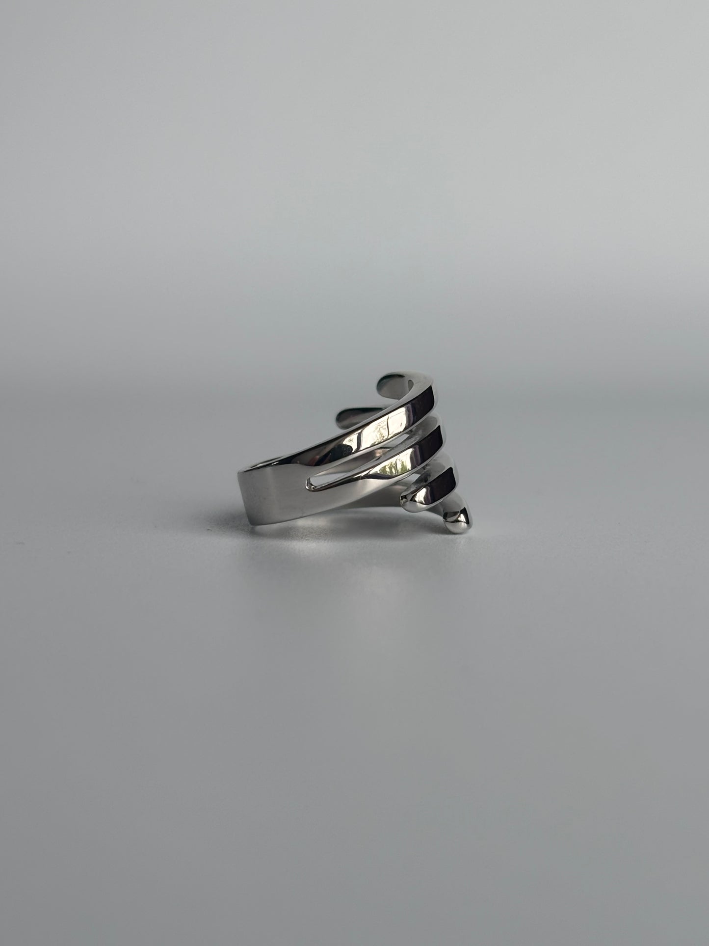 Silver Spiral Ring