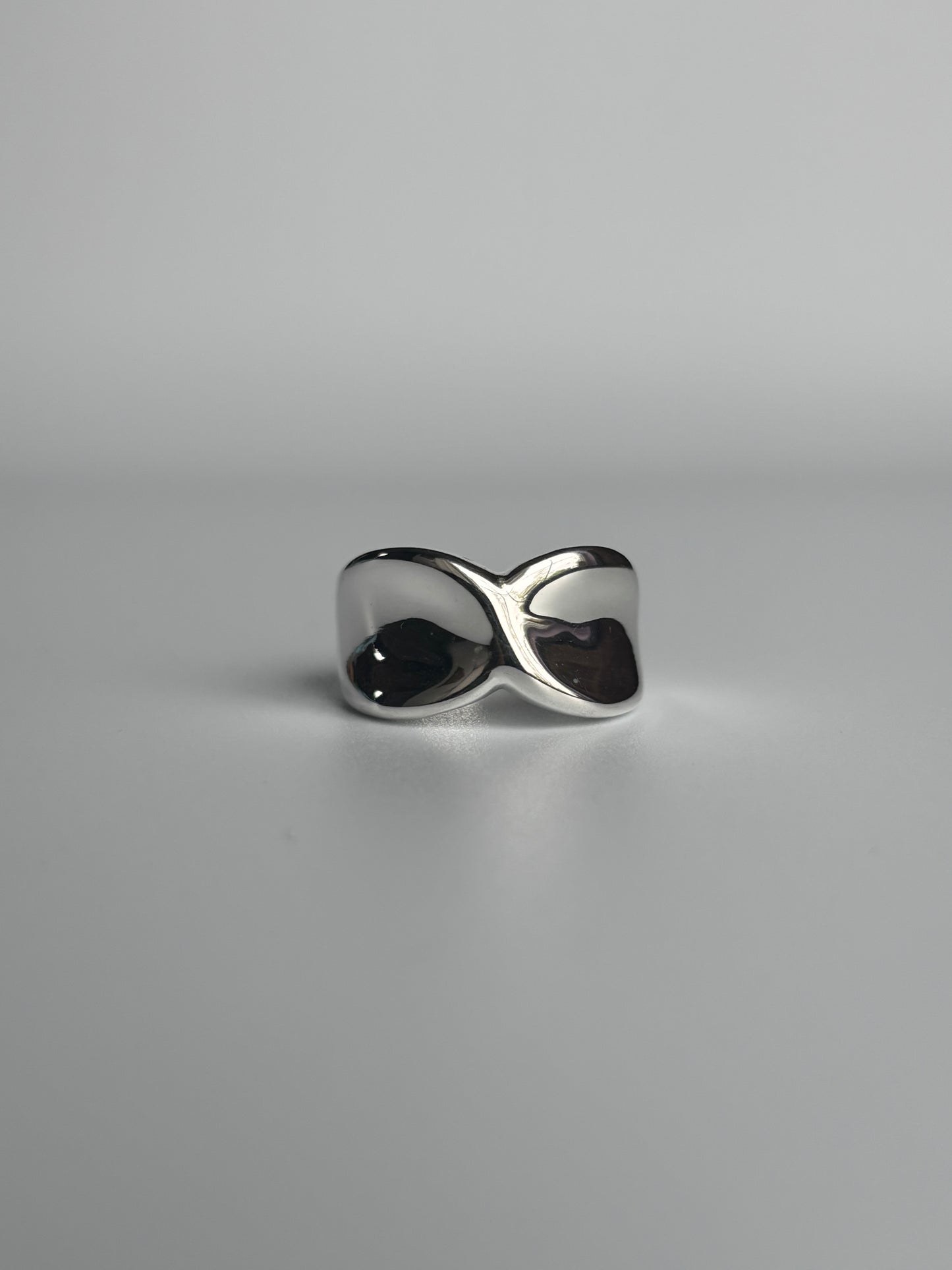 Chunky Silver Twist Ring