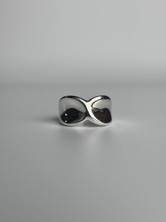 Chunky Silver Twist Ring