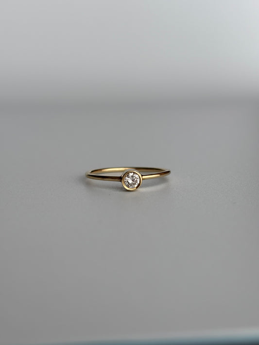 Bezel Set Diamond Ring