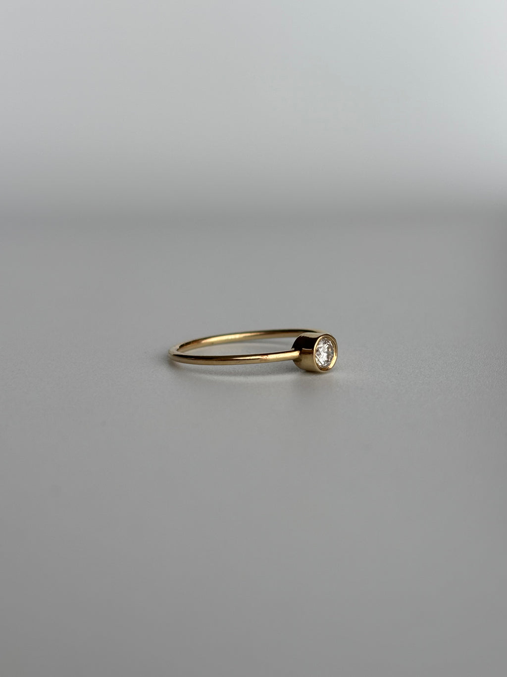 Bezel Set Diamond Ring