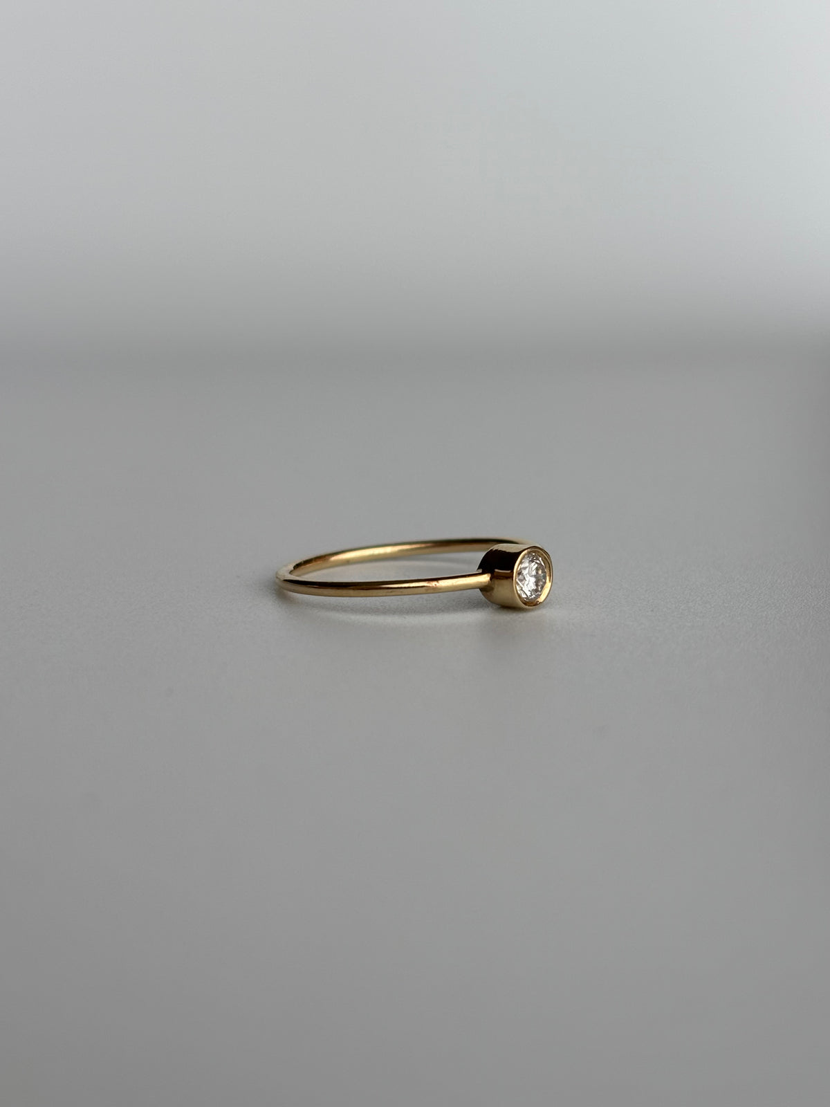 Bezel Set Diamond Ring