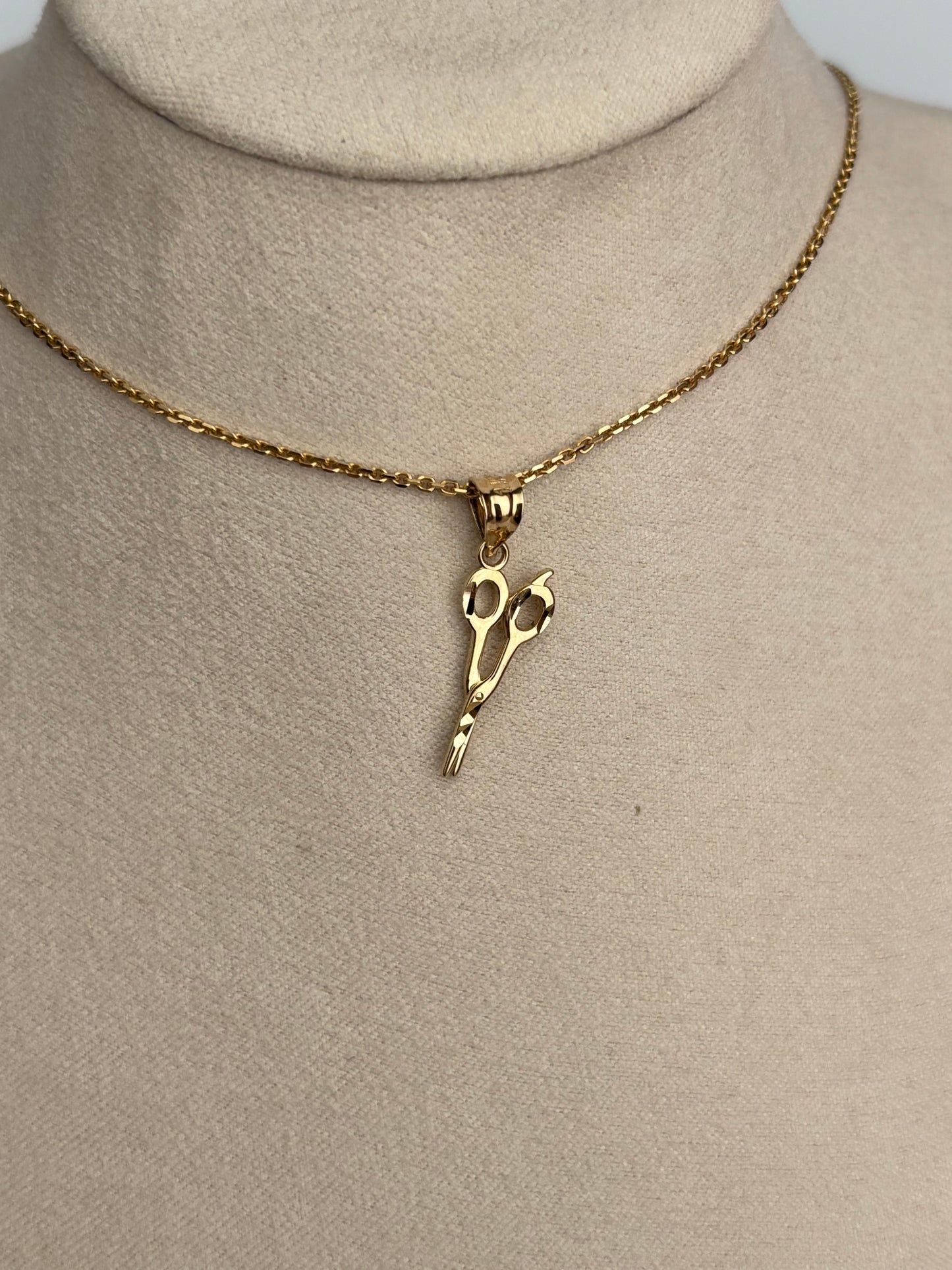 Gold Scissor Charm