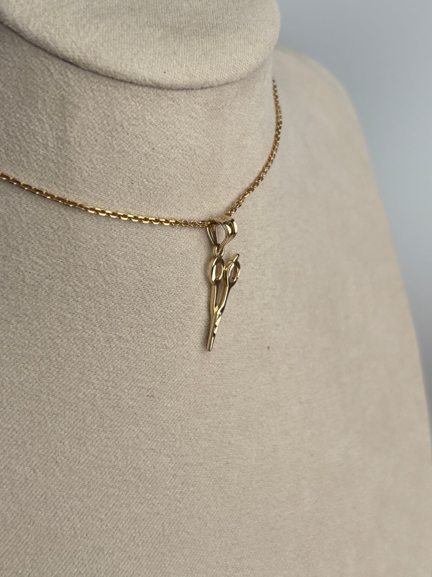 Gold Scissor Charm