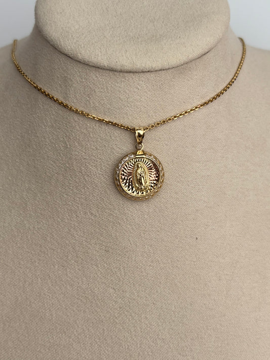 Round Guadalupe Charm