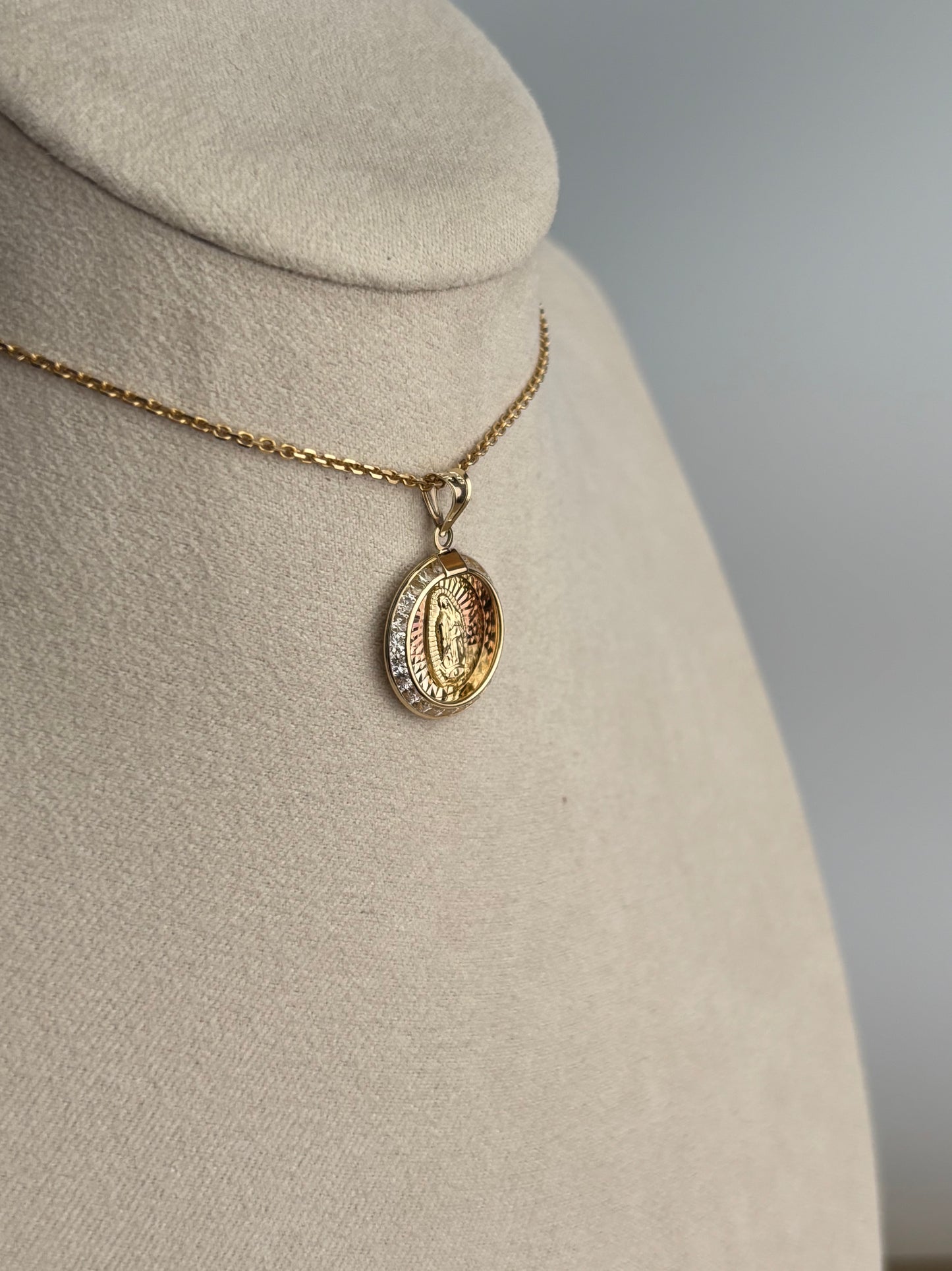 Round Guadalupe Charm