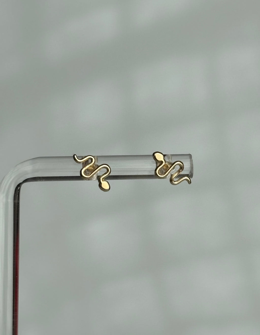 Gold Snake Earrings