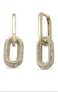 Open Link Hoop Dangle Earrings