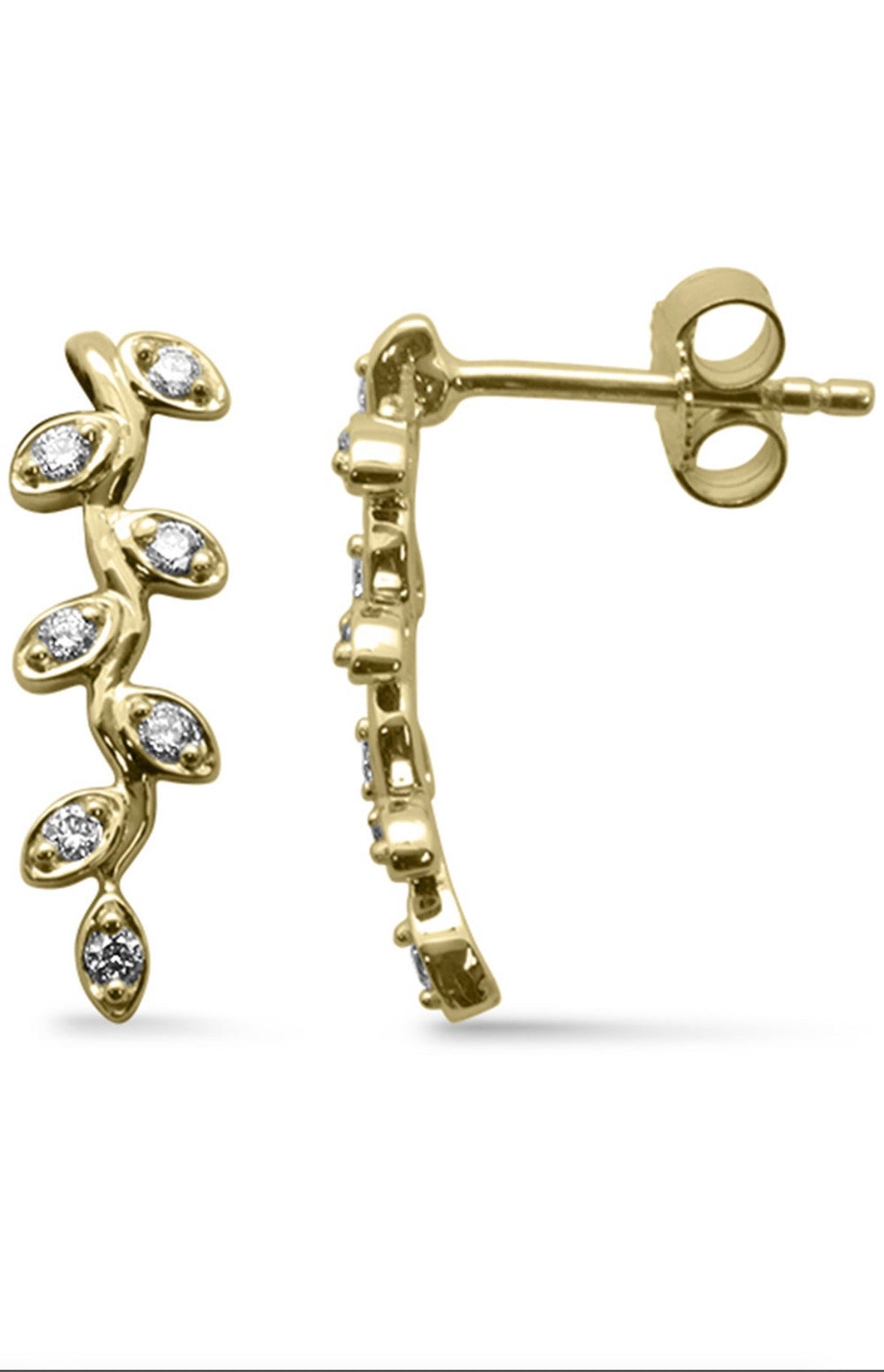 Diamond Vine Earrings