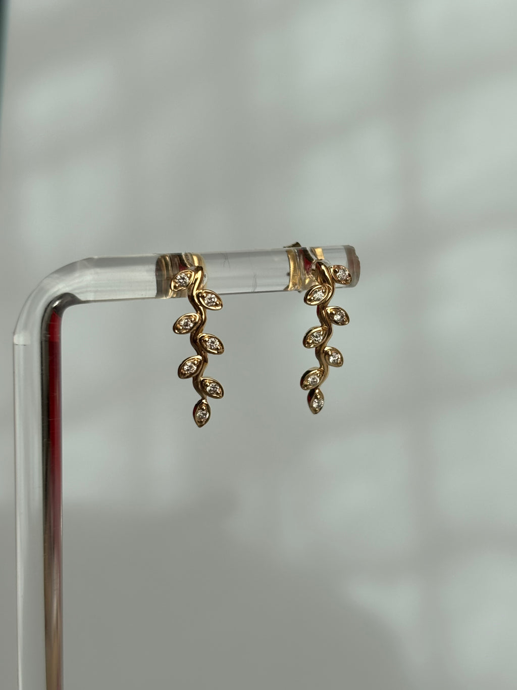 Diamond Vine Earrings