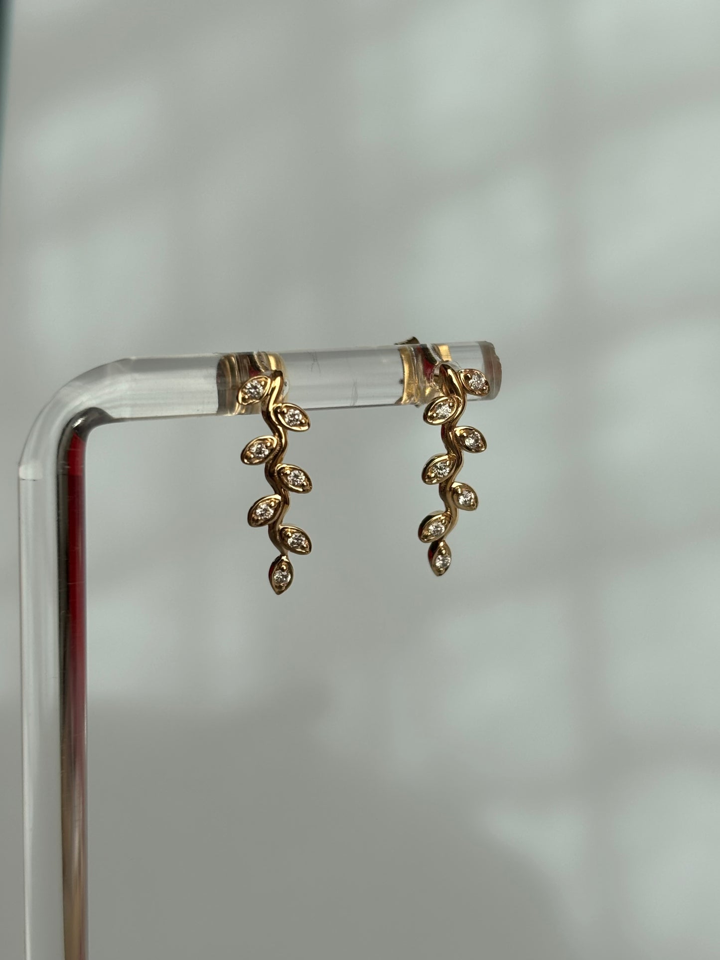 Diamond Vine Earrings