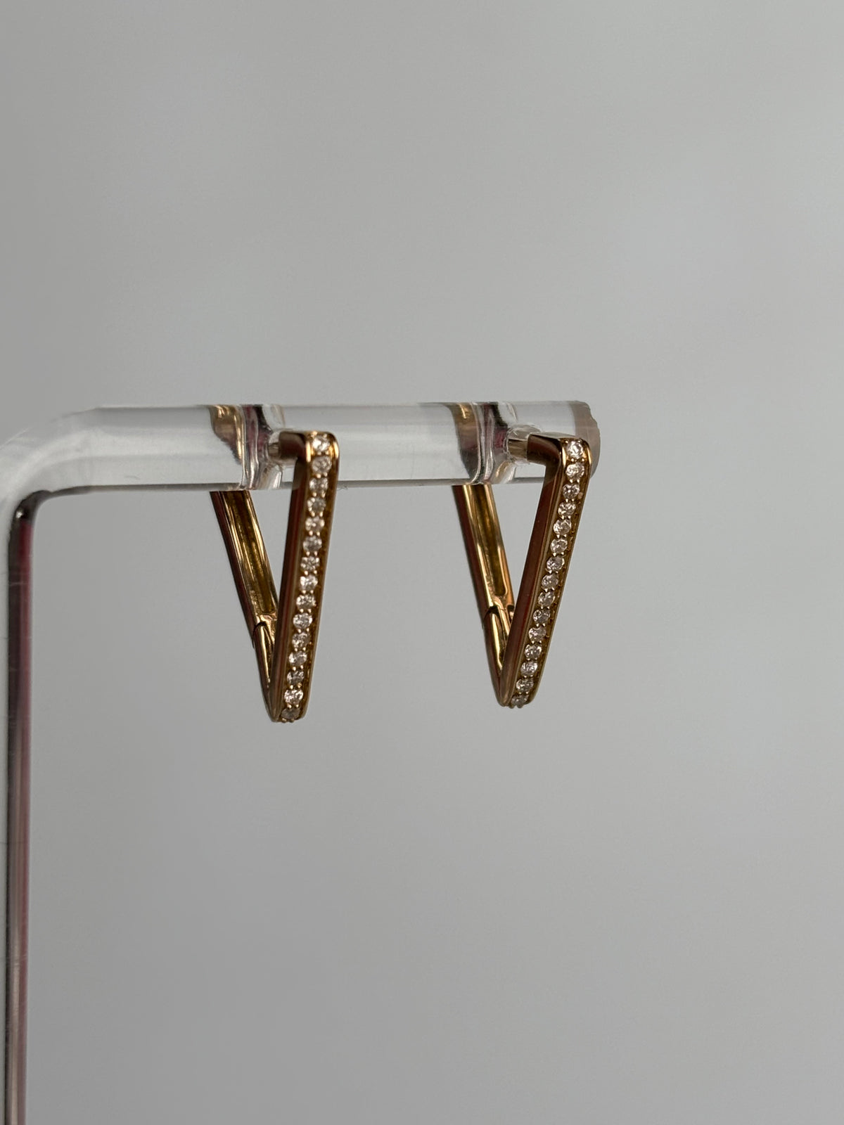 Triangle Diamond Hoops