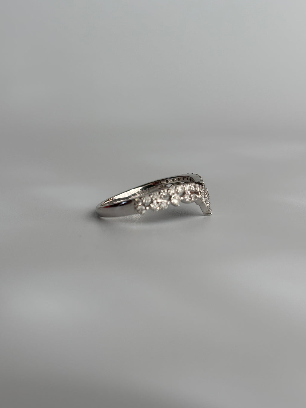 Pave Pointed Diamond Band