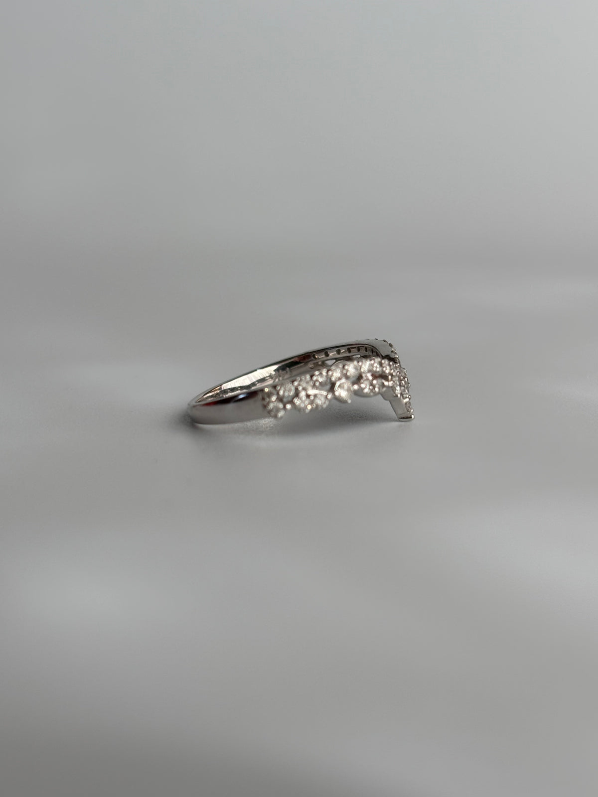Pave Pointed Diamond Band