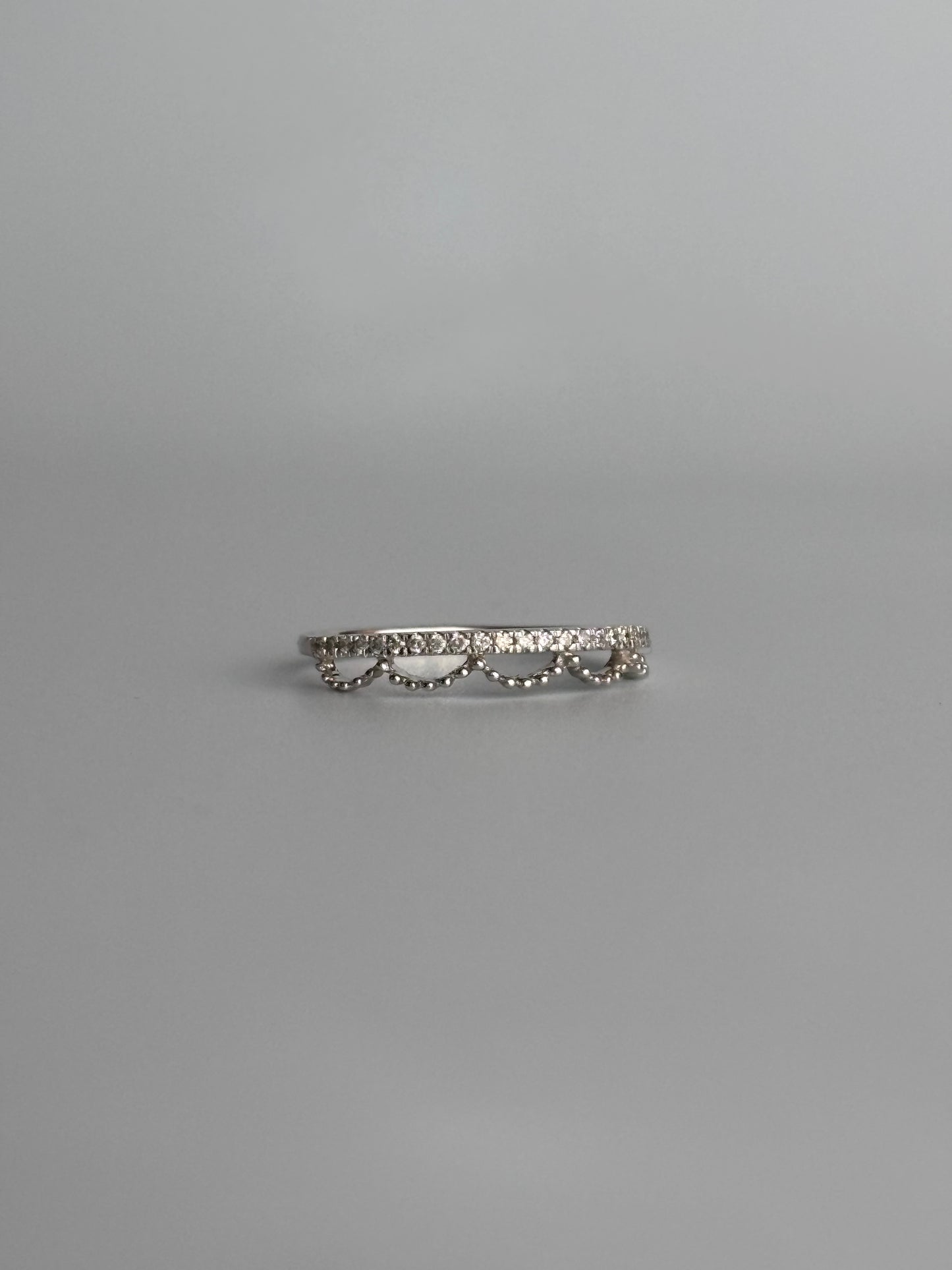 Lace Diamond Stacking Ring