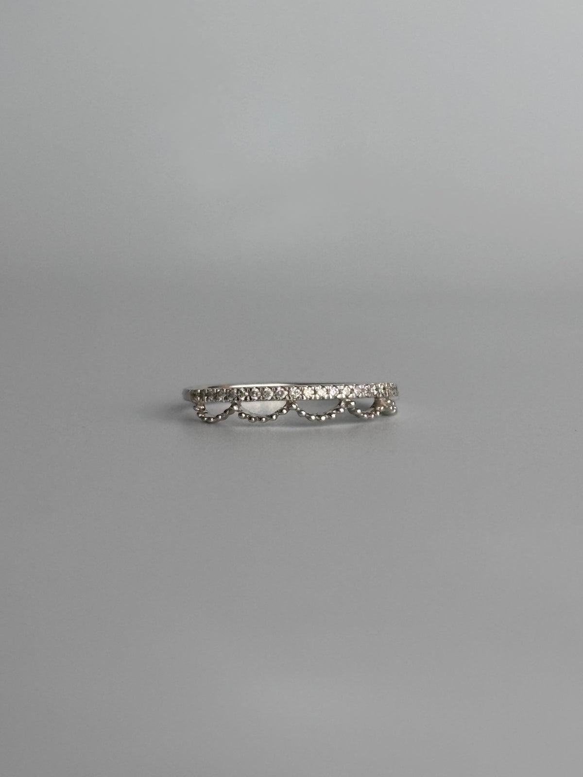 Lace Diamond Stacking Ring
